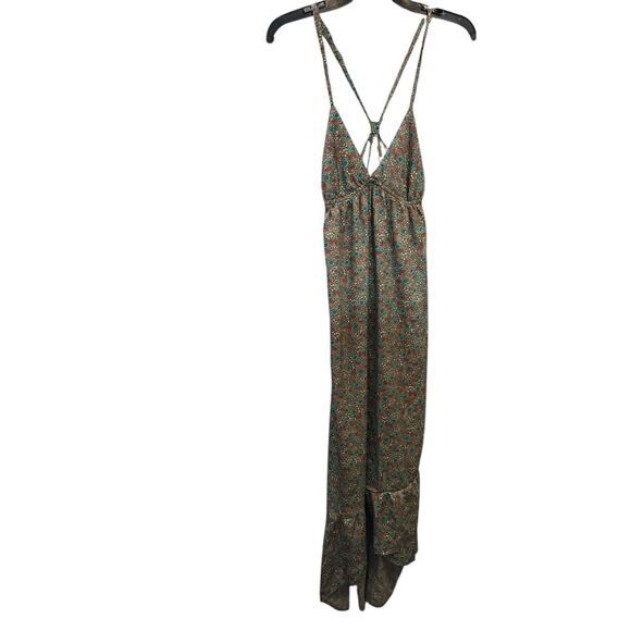 Billabong Floral Maxi Ruffle Sleeveless Dress Small - Picture 1 of 5